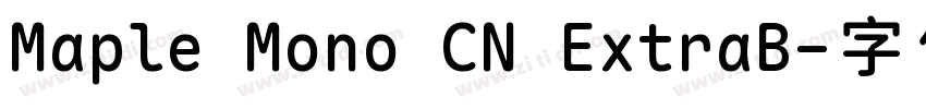 Maple Mono CN ExtraB字体转换
